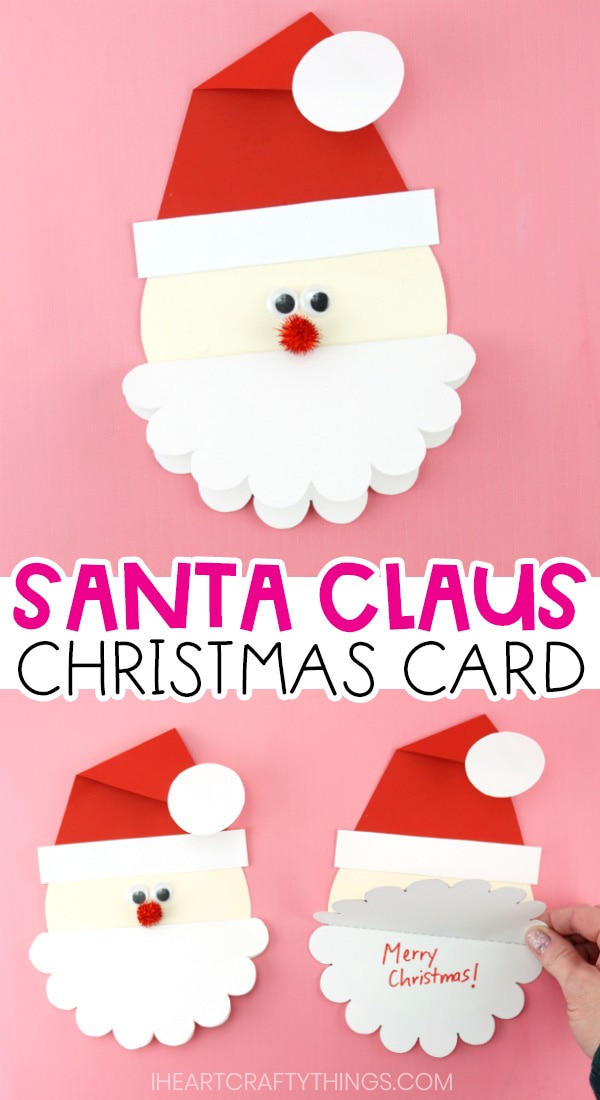 Cute Santa Card Free Template To Make This Homemade Christmas Card