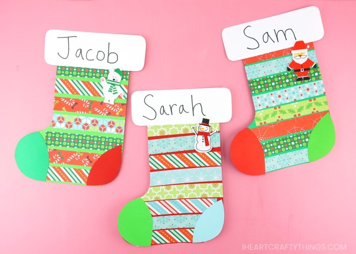 Paper Christmas Stocking, Kids' Crafts, Fun Craft Ideas