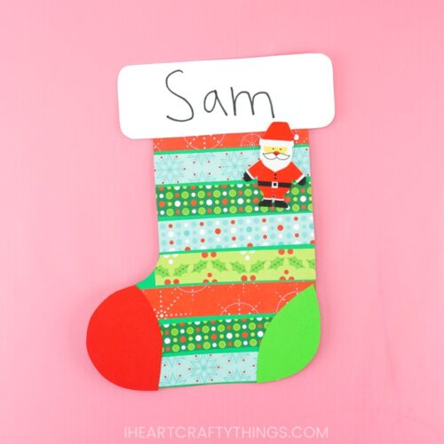 Christmas Stocking Craft - I Heart Crafty Things