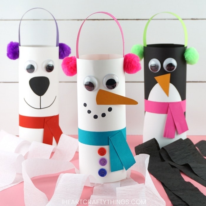 winter windsock crafts 1