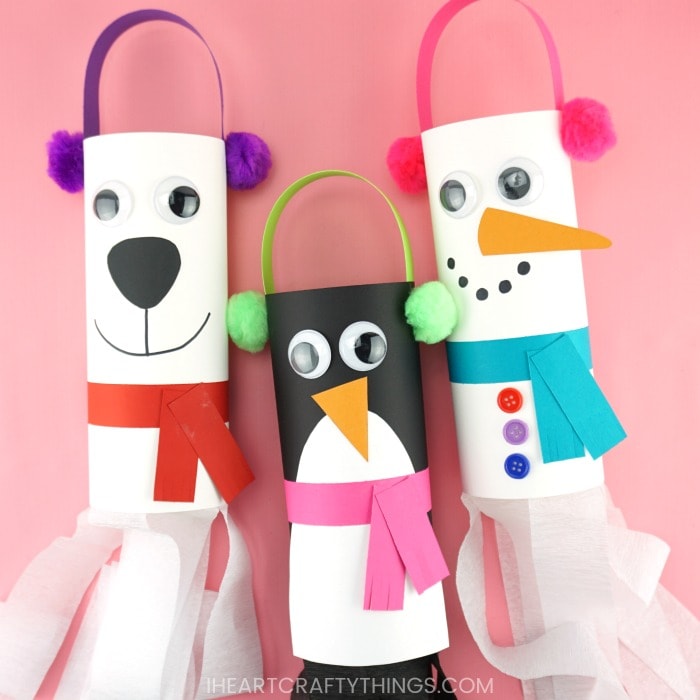 winter windsock crafts 3