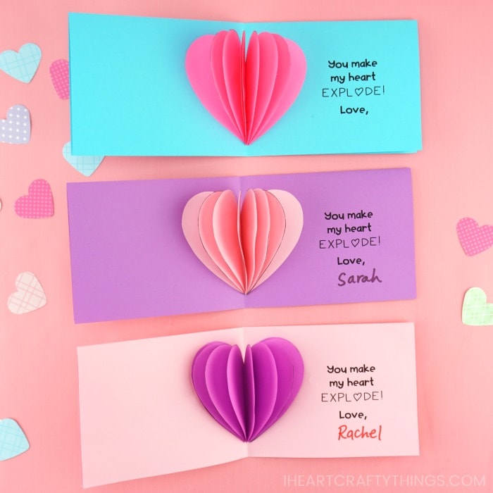 how to make a 3d paper heart