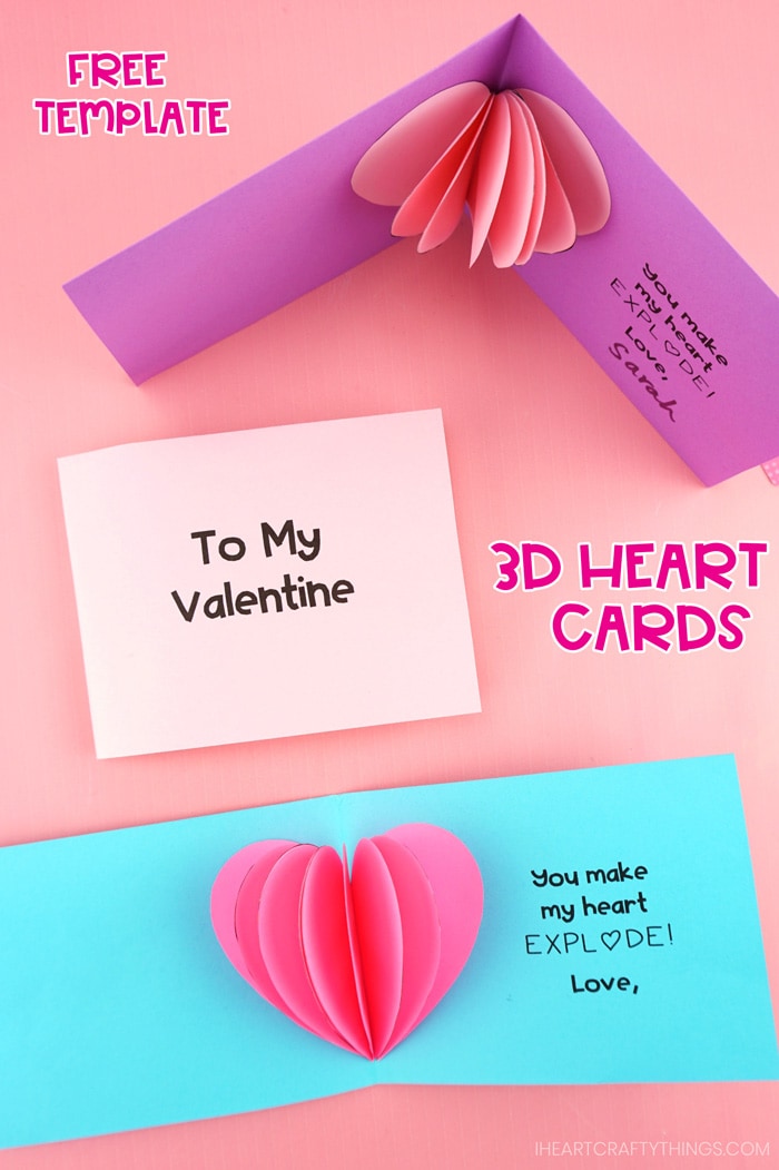 3d heart card PIN 1