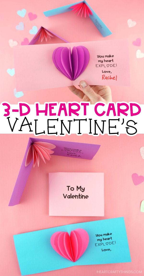 Heart-Shaped Valentine's Day Card - I Heart Crafty Things