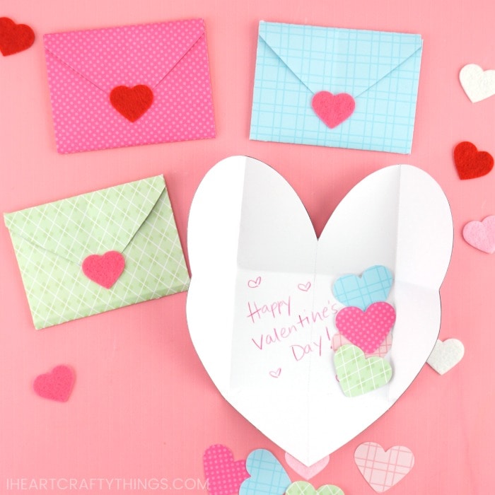 3 Love Bird Valentine Cards with Envelopes 