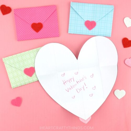 How To Make A Heart Envelope - I Heart Crafty Things