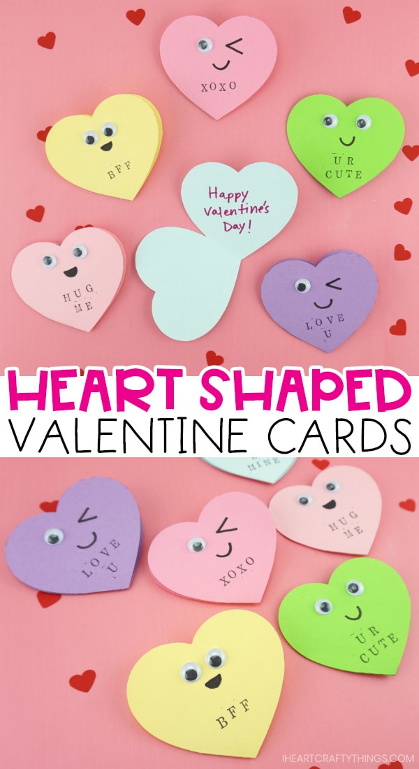 Heart Pop Up Valentine Card - Red Ted Art - Easy Kids Crafts