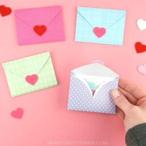 How To Make A Heart Envelope - I Heart Crafty Things