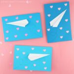 paper airplane valentine cards