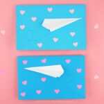 Paper Airplane Valentine Cards - I Heart Crafty Things