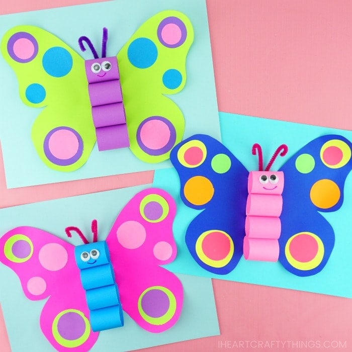 How to Make Easy & Simple Butterfly With Colour Paper!!!  Paper butterfly  crafts, Paper butterflies, Butterfly crafts