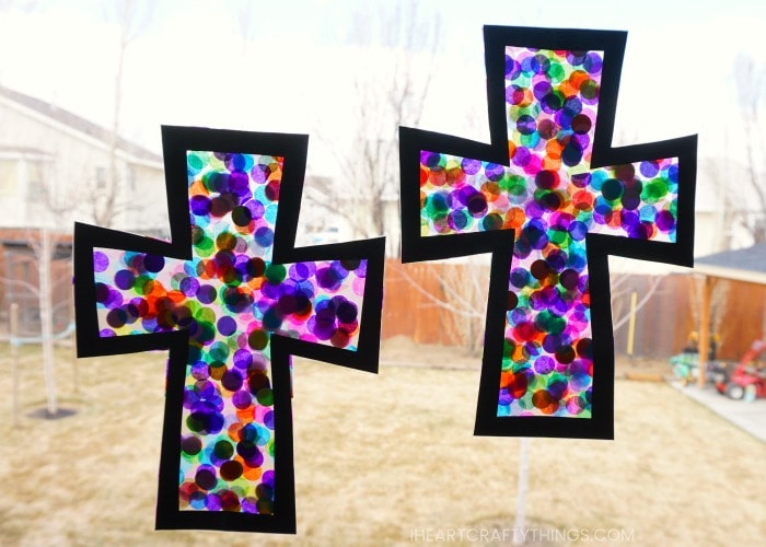 stained glass cross craft 2