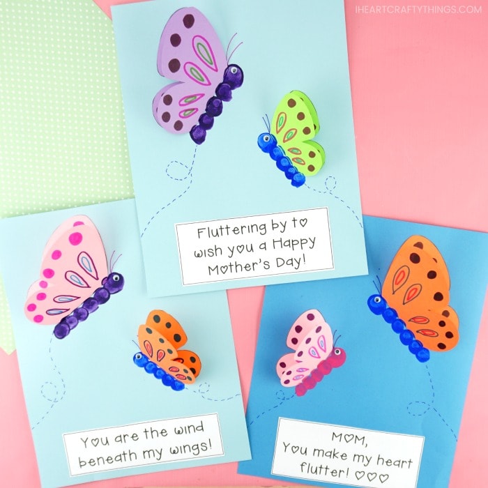 25+ Colorful Butterfly Crafts For Kids - I Heart Crafty Things