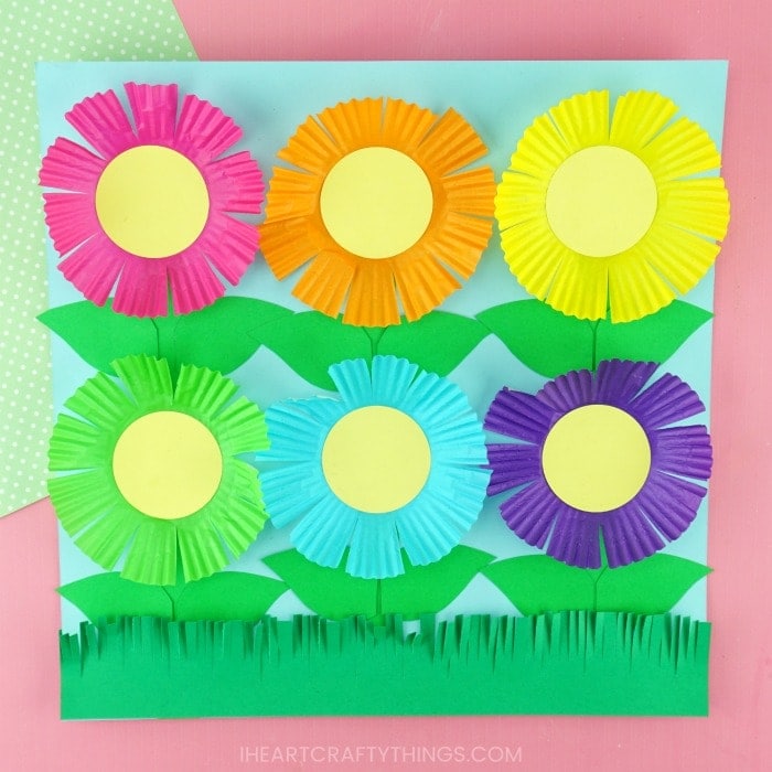 Flowers Cupcake Liners Craft - Typically Simple