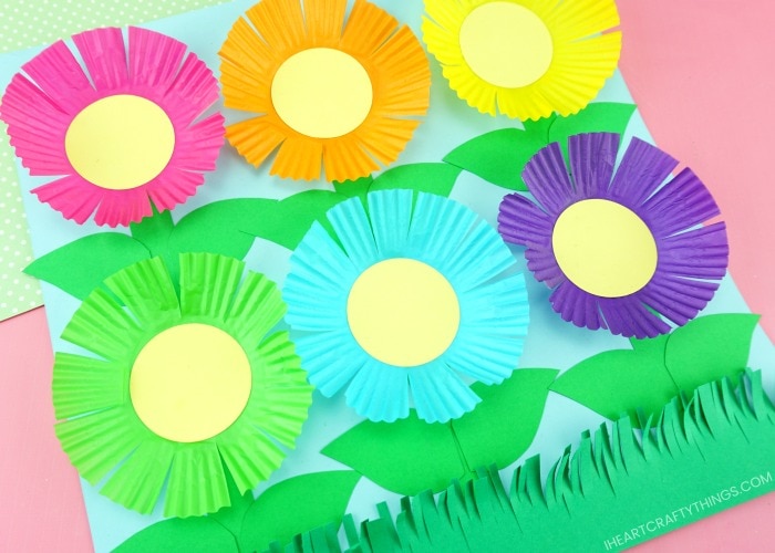 cupcake liner flowers 2