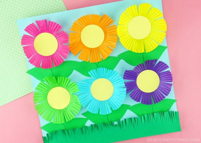 cupcake liner flowers 3