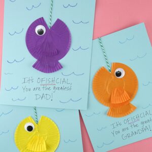 Easy Father's Day Fish Card - I Heart Crafty Things