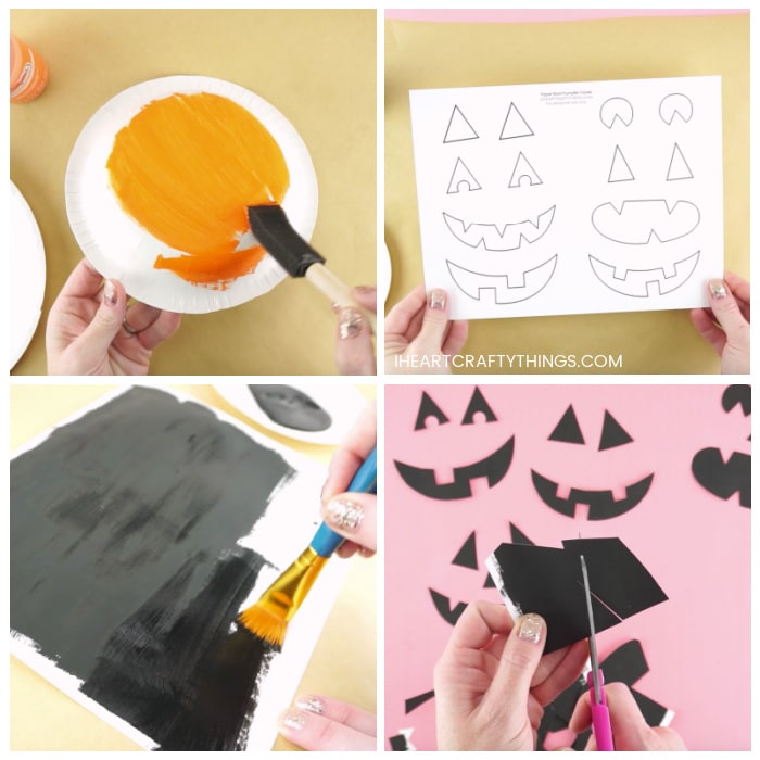 Easy Paper Bowl Pumpkin Craft For Kids - I Heart Crafty Things