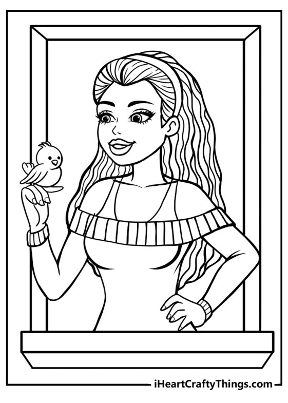 Barbie Coloring Pages (100% Free Printables)