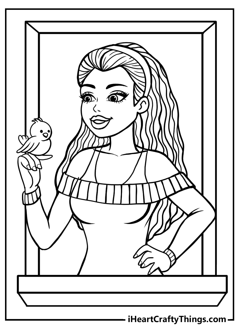 Top 50 Free Printable Barbie Coloring Pages Online