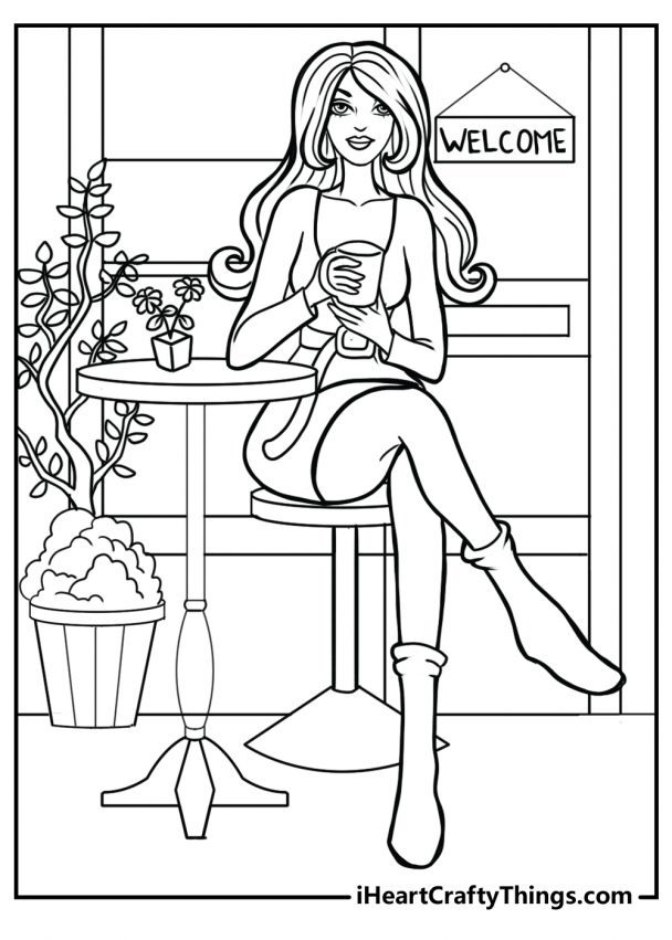 barbie coloring pages all new and updated for 2021