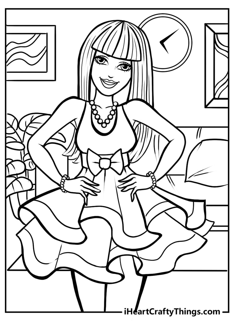 barbie coloring pages