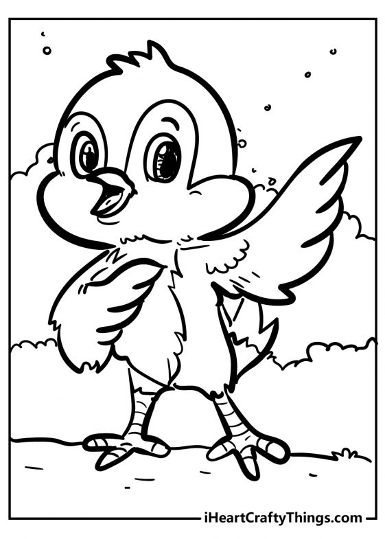 Unique Bird Coloring Pages