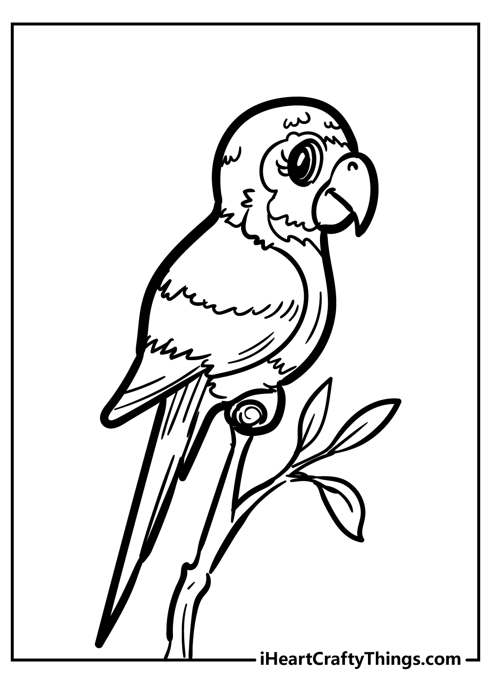 cute flying bird coloring page