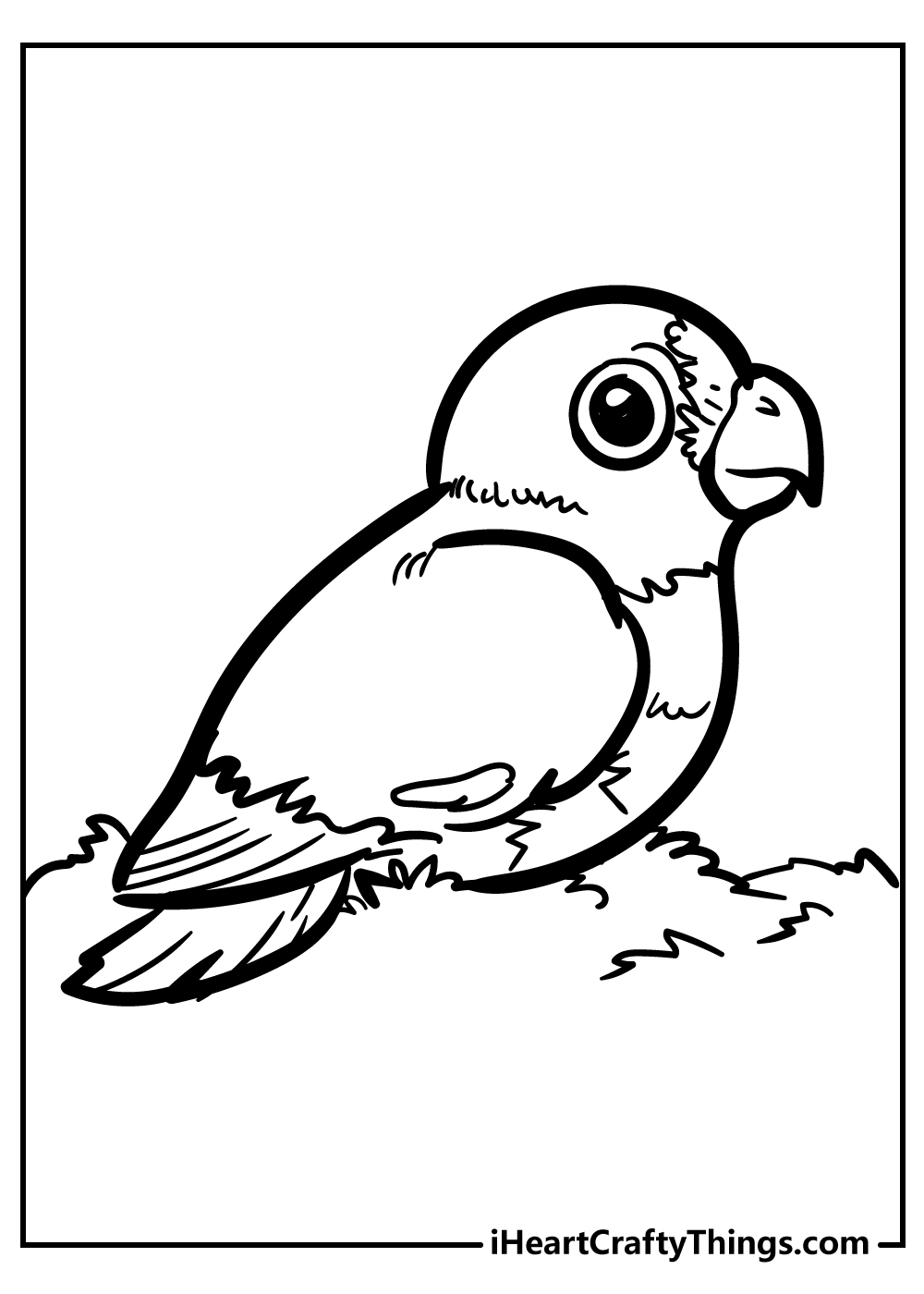 Bird coloring book for kids free printable
