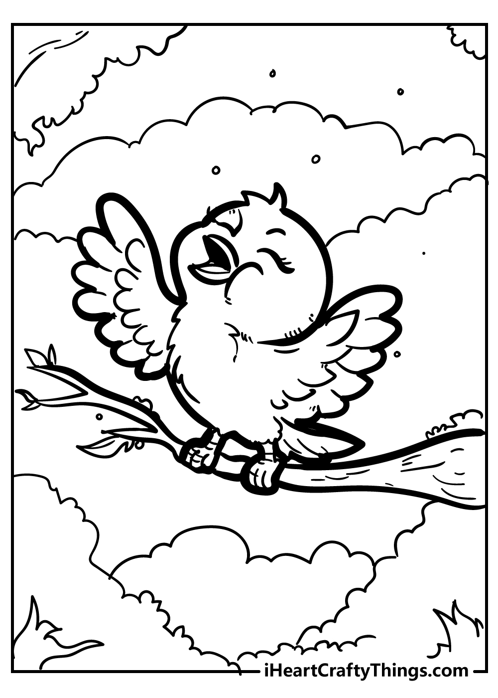 Bird Coloring Pages for adults free printable