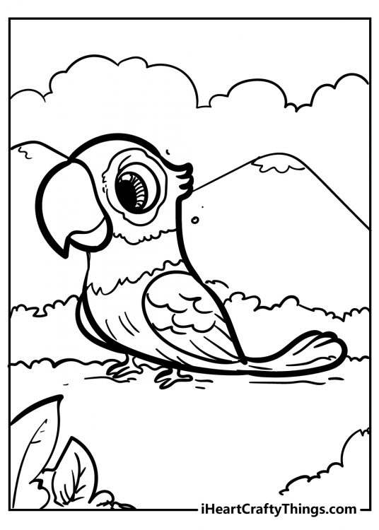 Unique Bird Coloring Pages