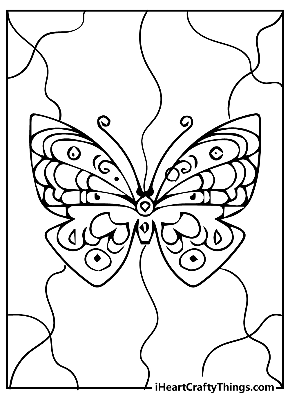 Monarch butterfly coloring