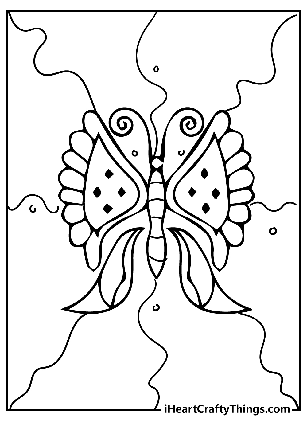 butterfly coloring pages free printable