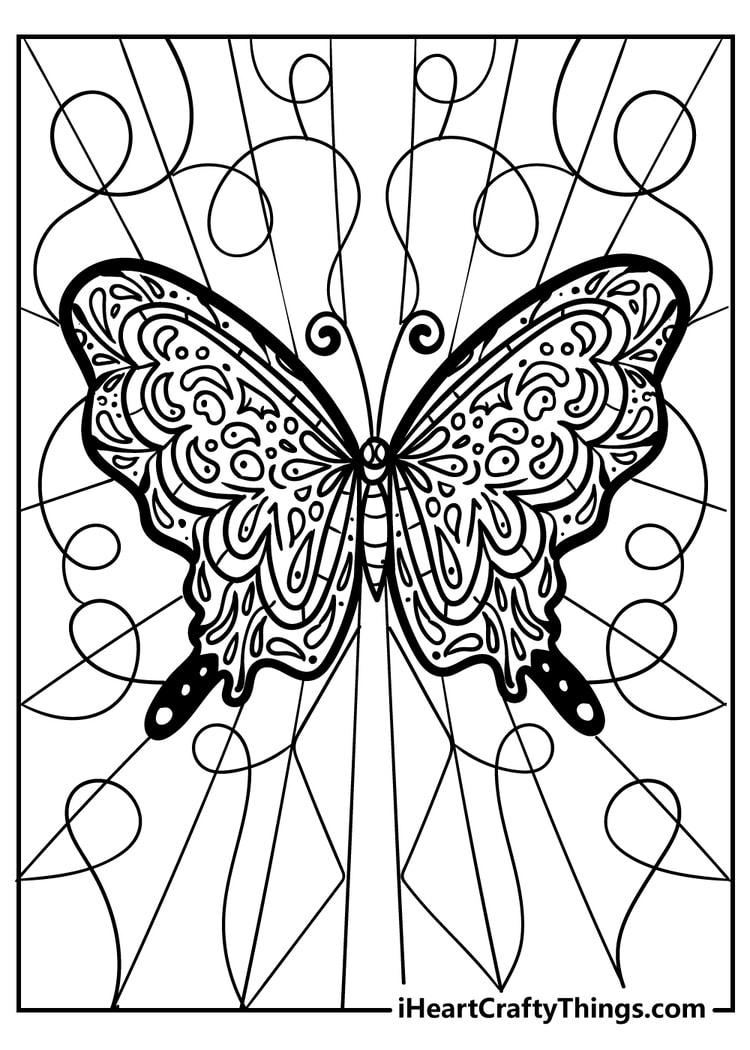 Butterfly coloring pages to print