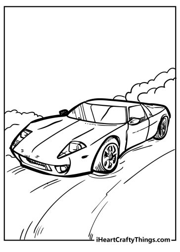 50 Car Coloring Pages (Printable Free PDF For Kids & Adults)