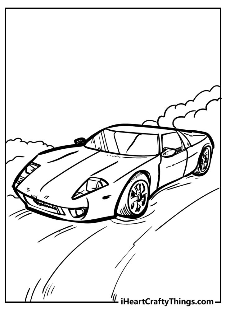 50 Car Coloring Pages (Printable Free PDF For Kids & Adults)