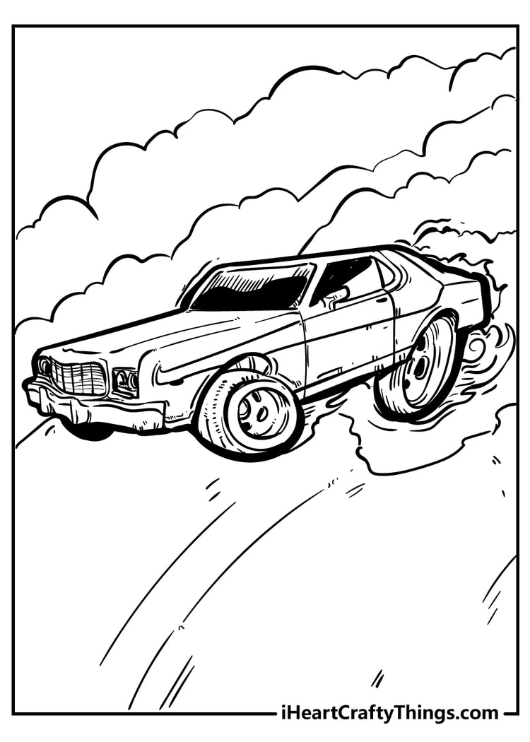 Coloring pages cars and trucks