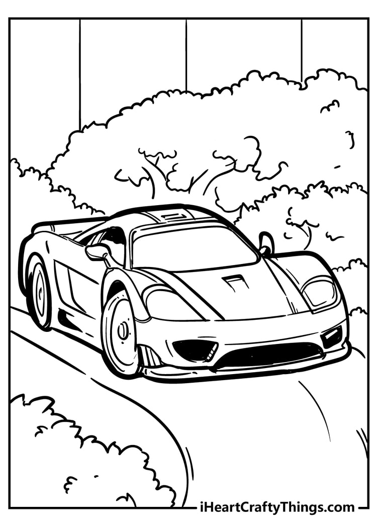 Saleen S7 car coloring page