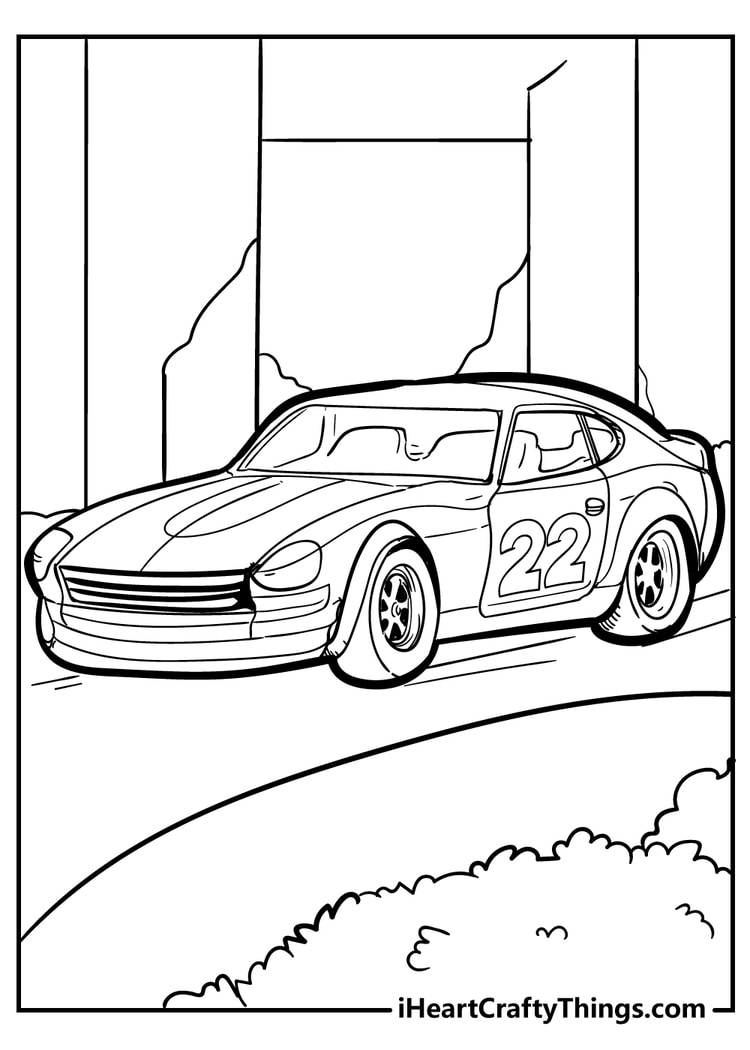 Car coloring pages for kids free download