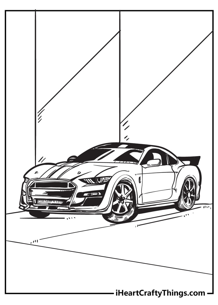 cool car coloring page