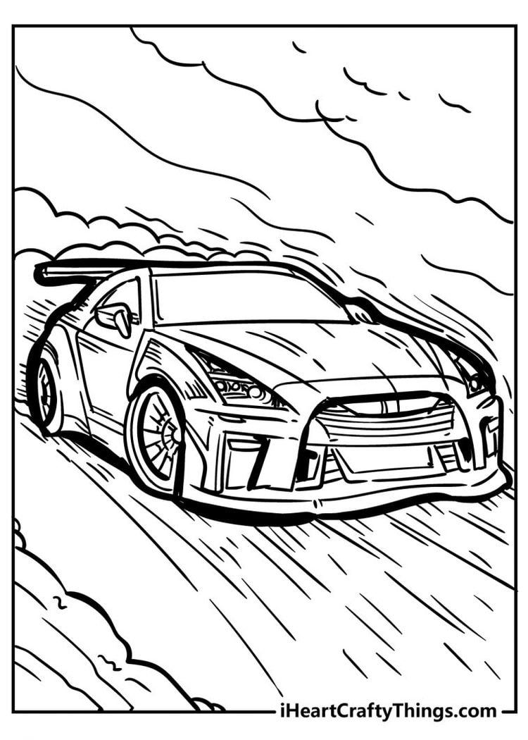 Cool Car Coloring Pages - 100% Original And Free (2022)