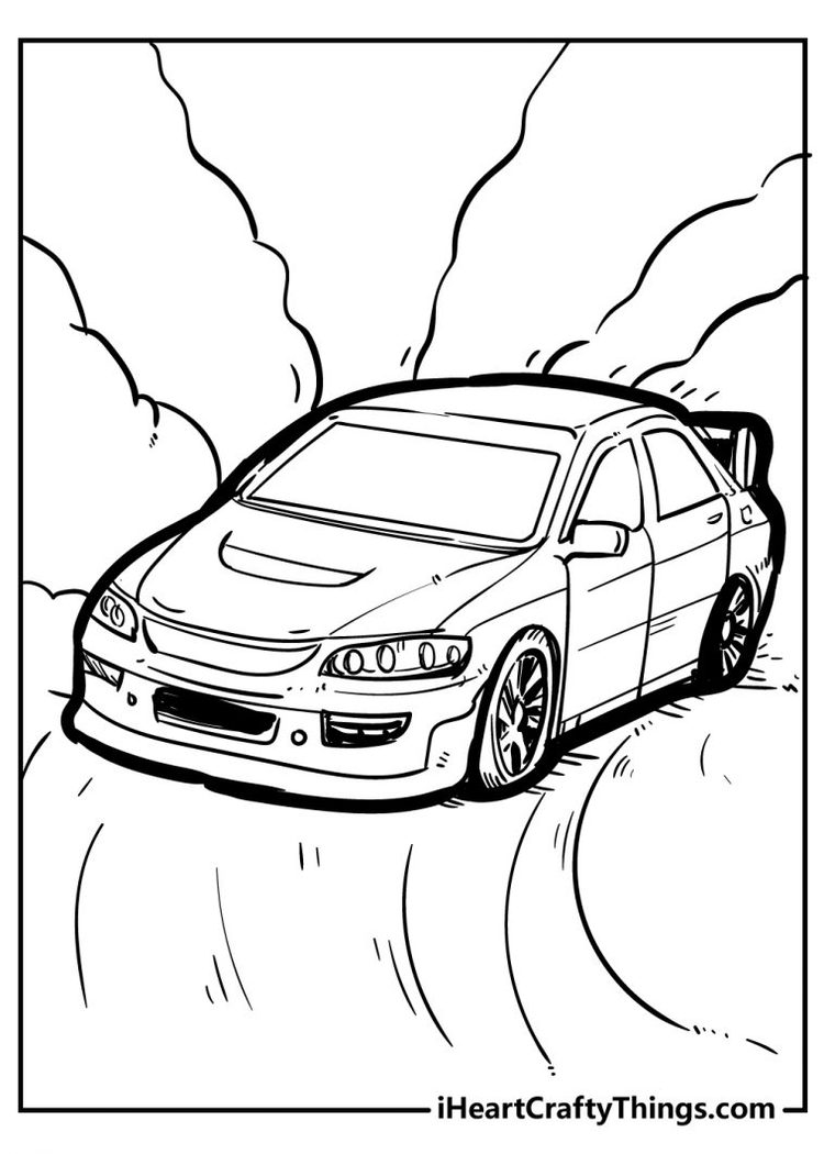 50 Car Coloring Pages (Printable Free PDF For Kids & Adults)