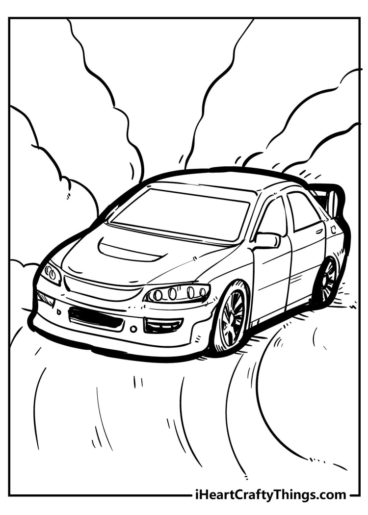 Cool Car Coloring Pages - 100% Original And Free (2021)