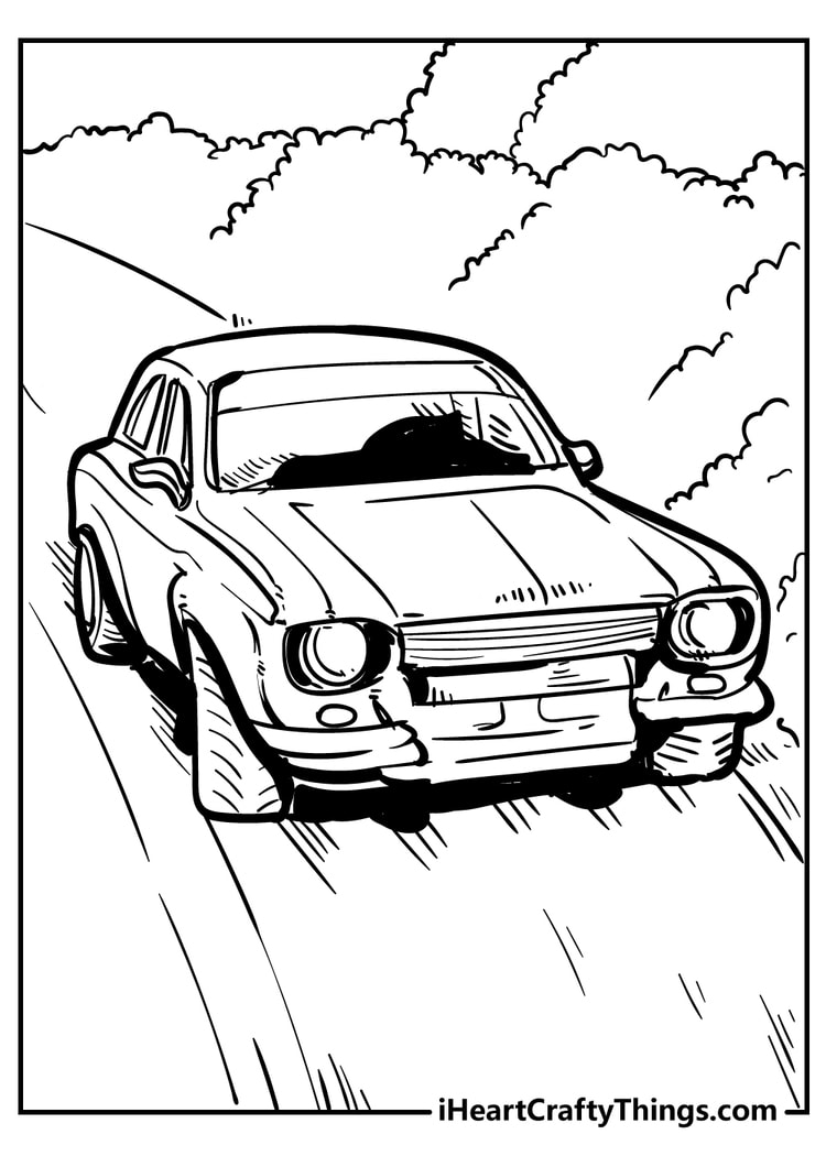 classic cars coloring pages