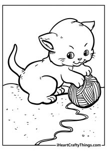 Cute Cat Coloring Pages - 100% Unique And Extra Cute (2022)