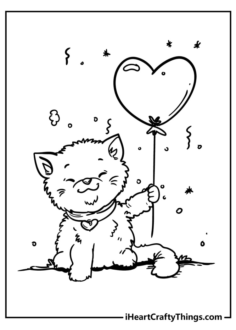 cute cat coloring pages for adults free printable