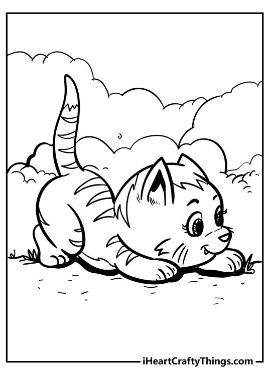 Cat Coloring Pages (100% Free Printables)