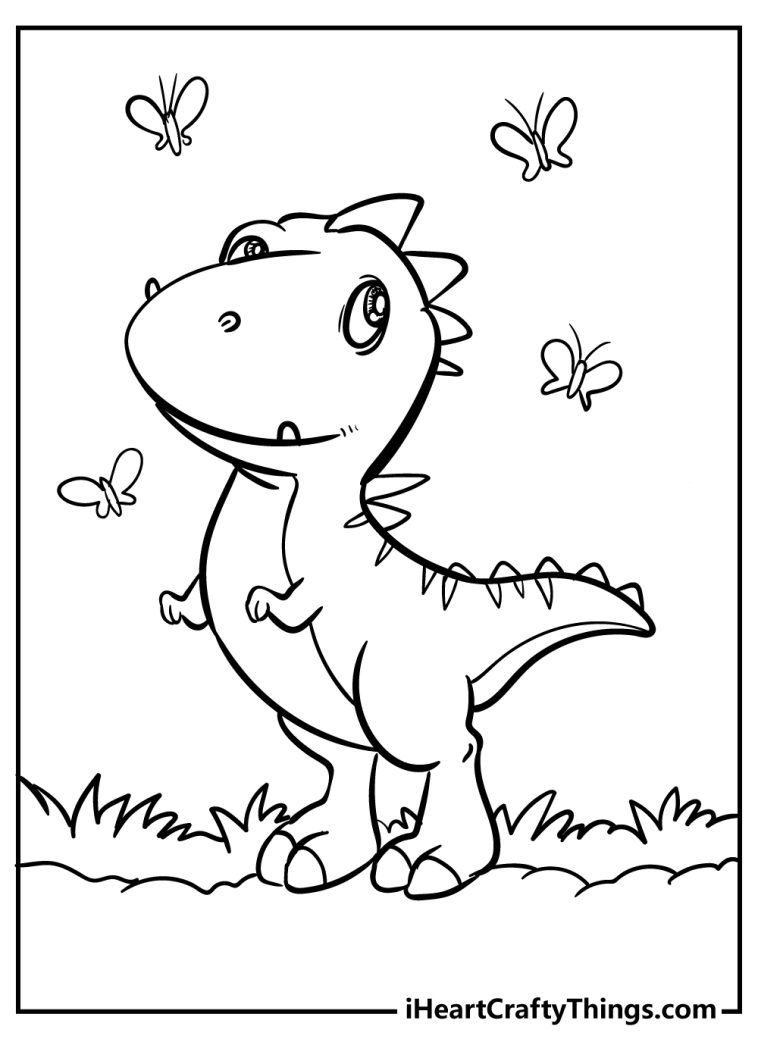 Dinosaur Coloring Pages - (100% Free Printables)