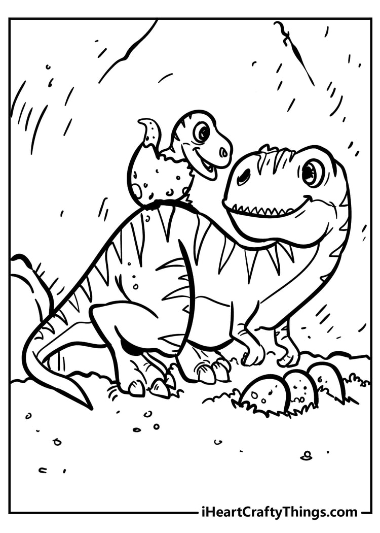 dinosaur coloring pages free printable