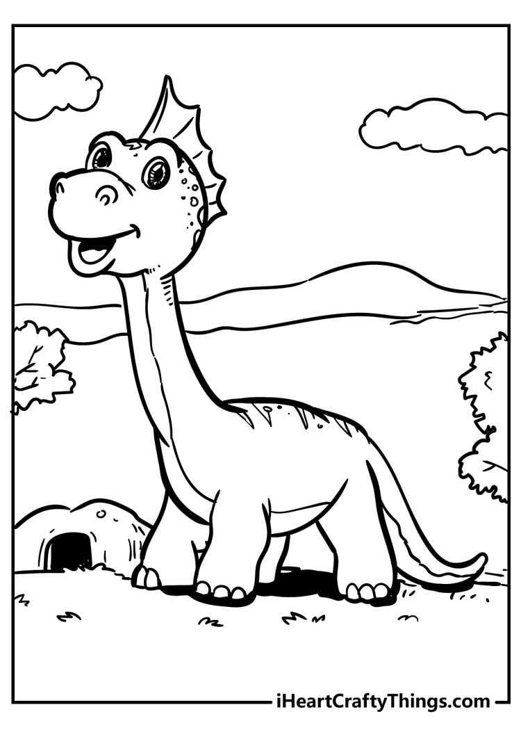 Dinosaur Coloring Pages - (100% Free Printables)